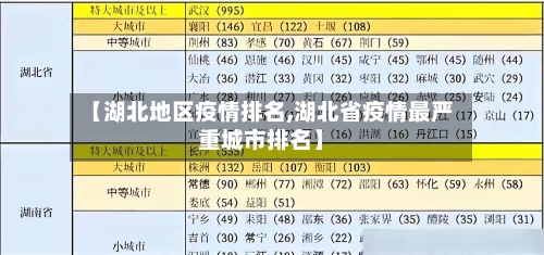 【湖北地区疫情排名,湖北省疫情最严重城市排名】-第2张图片