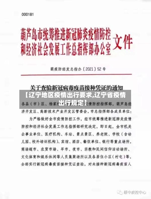 【辽宁地区疫情出行要求,辽宁省疫情出行规定】