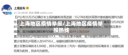 上海地区疫情举报/上海地区疫情举报热线-第3张图片