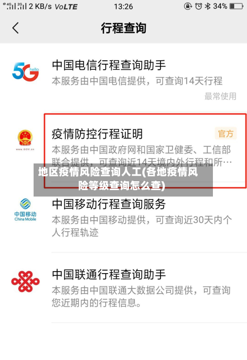 地区疫情风险查询人工(各地疫情风险等级查询怎么查)