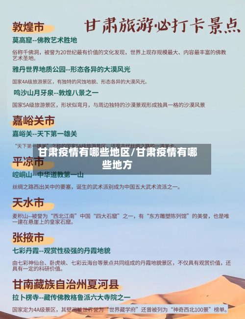 甘肃疫情有哪些地区/甘肃疫情有哪些地方