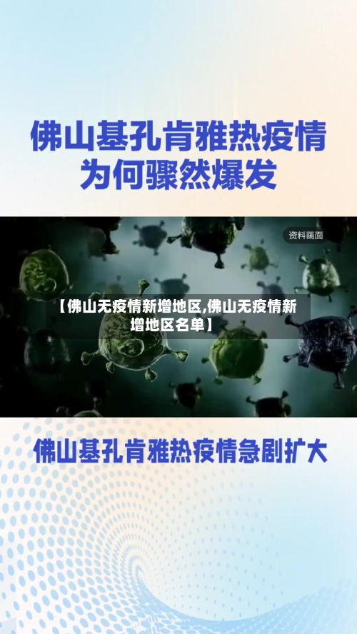 【佛山无疫情新增地区,佛山无疫情新增地区名单】