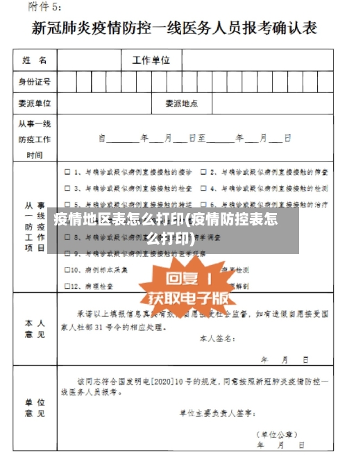 疫情地区表怎么打印(疫情防控表怎么打印)-第2张图片