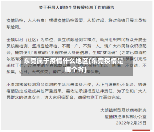 东莞属于疫情什么地区(东莞疫情是哪个省)-第2张图片