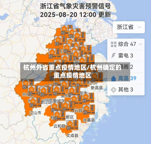 杭州外省重点疫情地区/杭州确定的重点疫情地区