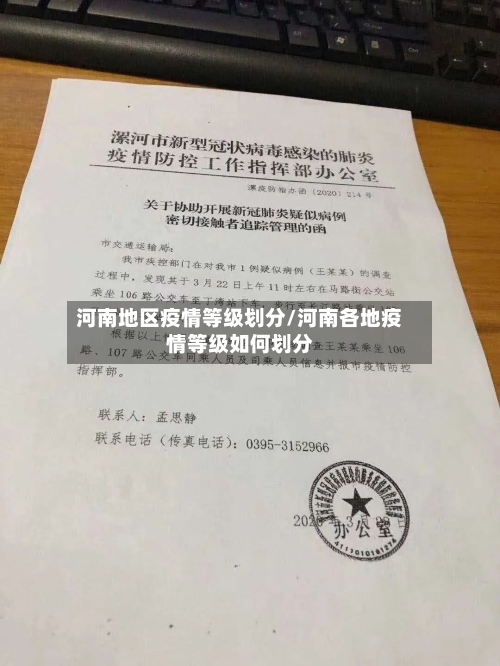 河南地区疫情等级划分/河南各地疫情等级如何划分