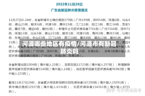 河源哪些地区有疫情/河源市有新冠肺炎吗-第3张图片