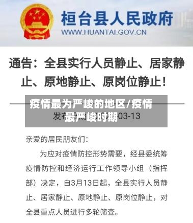 疫情最为严峻的地区/疫情最严峻时期