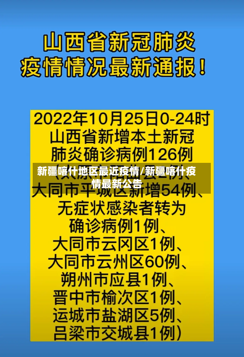 新疆喀什地区最近疫情/新疆喀什疫情最新公告