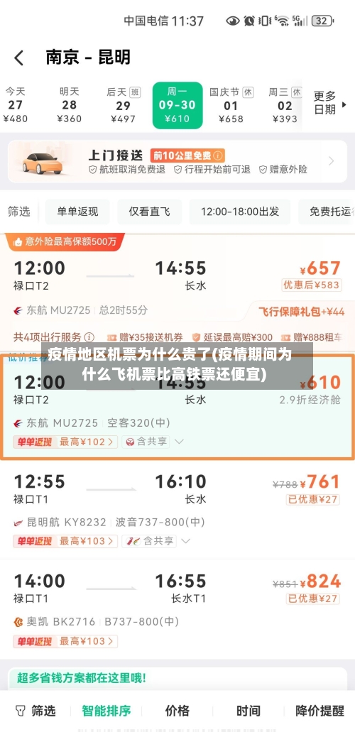 疫情地区机票为什么贵了(疫情期间为什么飞机票比高铁票还便宜)-第2张图片
